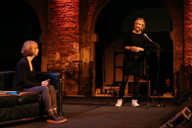 Selma Franssen en Anneleen Spiessens in het Zuiderpershuis