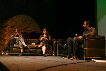 Tsaed Bruinja, Annelies Moons en Lisa Weeda in het Zuiderpershuis
